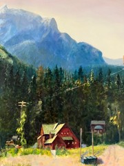 „My Mountainous View“ By Renowned Landscape Artist Howard Cohen Grand Tetons