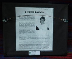 Noted Swedish/ American Birgitta Lapides fine original mixed media