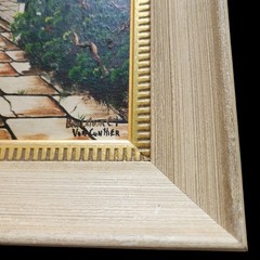 Oil on Board Von Gunther Brulatour Ct. New Orleans In Vtg MCM Frame 19.5″x15.5″