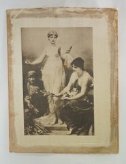 19th Century Flower Scene Artwork on Silk (12”x9.75”)