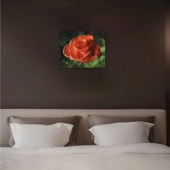 Rose Original Oil Painting, orange, realistic flower, classic, beautiful, love