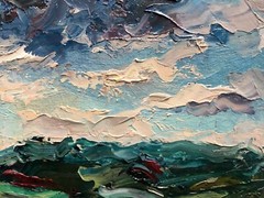 Oil Painting Cloudy Sky Cherednichenko A. Unframed Original Home Decor nAAA2511
