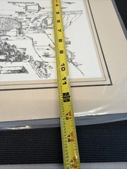 Print Sketch Monchique, Algarve, Portugal City Scape Signed Julio Amaro P14