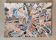 Abstract watercolor painting