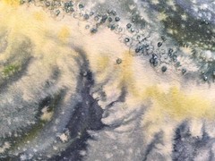 BIRDS SEAGULL WAVES SKY Original Modern Painting Landscape Arts Seascape Gift A3