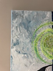 Ana Tinsky’s Acrylic On Canvas Handmade Painting Original INFINITY 12“x12“