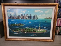 Alexander Chen New York Gateway Giclee in color signed by Alexander Chen