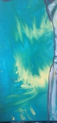 Male torso, bodybuilding on canvas, painted male torso, art