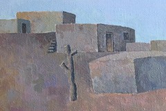 Original Oil Painting/Fountain 2009/HAKOB SUKIASYAN (1931-2022)/Armenian Art