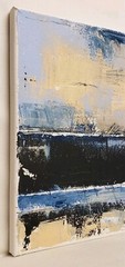 No.636 Original Abstract Modern Minimal Texturd Art Painting By K.A.Davis