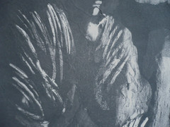 MYSTERY ETCHING, SIGNED, FIGURE FIGURAL AMERICAN ART, MID CENTURY MODERN PRINT
