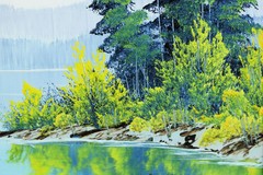 Bob Ross Painting Signed Original Oil on 18×24 Canvas w/ Bob Ross Inc COA