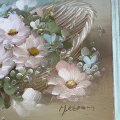 Original Art Floral 17×15 1/2 Inches Cottagecore