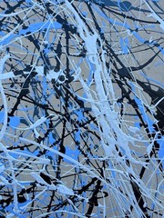 Abstract Artwork Composition in the Pollock Style Copenhagen Art 150x120cm