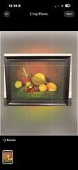 Framed Tropical Still Life Fruit Painting on Canvas, Fruit Theme