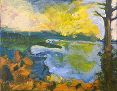Expressionism Landscape 11×14 ABSTRACT IMPRESSIONISM ORIGINAL Canvas Signed