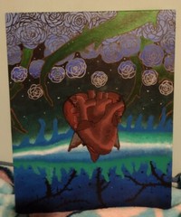 acrylic paintings on canvas hand painted, 20 inches height 15,13/16 inches wide