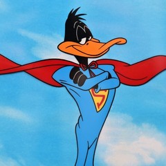 WARNER BROS Super Daffy Duck Superman Limited Edition Sericel Animation Art Cel