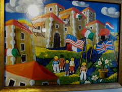Original Oil framed signed by Daniela Piegai Argentina