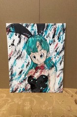 Bulma original art one of a kind acrylic paint on canvas.