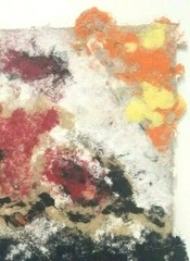 1990’s ABSTRACT LANDSCAPE „FALL MIST“ W/C L SALANDER Sd Infamous Artist/Dealer