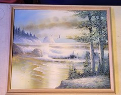 June Nelson Canvas Oil Painting, Seascape 26″×22″