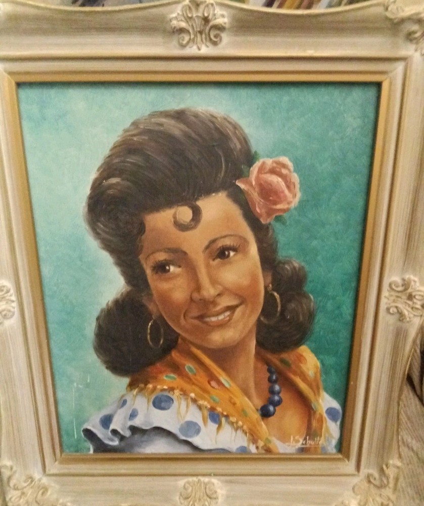 J. Scholte, Mid Century, Hand Crafted Wood Frame, Original Oil Painting