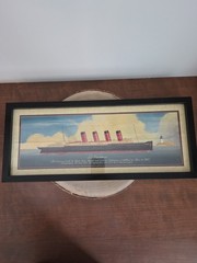 Framed Print Of The S.S.Mauretania 1907