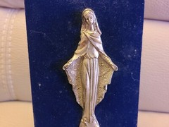 Antique Italy Frame Embossed on Religious Icon Scene 7 1/2″ x 4 1/4″ In #2.