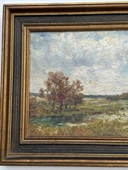 ANTIQUE IMPRESSIONIST PAINTING LANDSCAPE AMERICAN SIGNED RICHARDS OIL 1910’S