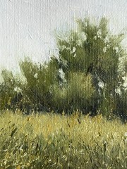 Original Landscape Oil Painting Impressionist Art 13x18cm 5×7 Cottagecore Decor