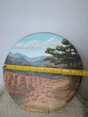 Lynn Phippen Original Signed Painting 10″ Round Western Art Prescott Arizona