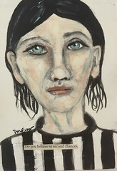 Original Acrylic Outsider Art 5×7 painting “Do You Believe In Second Chances”