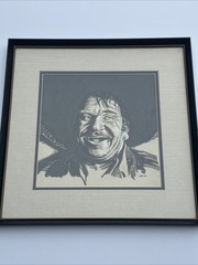 ANTIQUE PAINTING PORTRAIT MEXICAN MAN MEN SIGNED MONTY ORR ILLUSTRATION VINTAGE