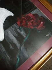 Phantom Of The Opera Framed Painting 32×26 1991 See Pics For Condition & Details