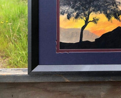 MEDIEVAL TREE: Gnarled Branches, Glorious Morning Skyline, an Original Painting,