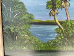 RARE AUTHENIC AL BLACK FLORIDA HIGHWAYMEN LEGEND ,OIL ON BOARD ST LUCIE RIVER