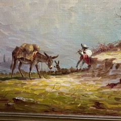 Rare Vtg Hector Moncayo Paintings – Oil on Canvas 28”x22” Rare Collectible Art