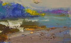 Cloud, 20×31,5 cm, Cardboard, Painting by Shandor Alexander