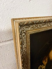 19th Century European School Portrait of Bearded Gentleman Oil on Canvas Antique