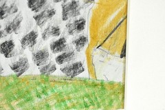 Samiro Yunoki “ Izu House “ Pastel Pencil Painting Size H 15.5 x W 11.8 in