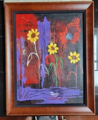 Jackson Collins original Painting on Canvas “Colors” 2000