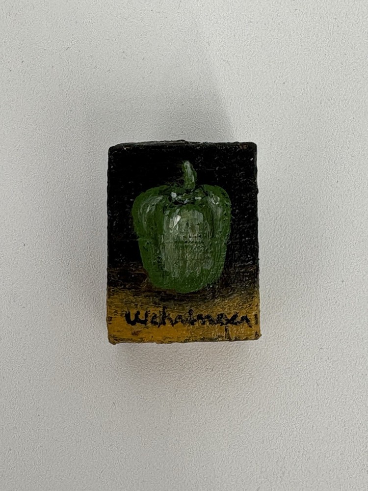 Charles Wehringer Miniature Oil Painting – Bell Pepper, Americana 20th Century