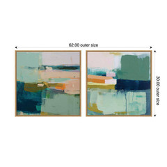 2-Piece Sylvie „Color Block No 1 and No Two 2-Piece“ by Amy Lighthall Abstract F