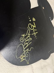 *VINTAGE (1990’s) M’s ORIGINAL WOOD STREET SIGN GRAFFITI ART MOODY MUTZ AA RARE*