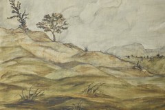 Friedegart Bone 20. century Leipzig/painting mountain landscape around 1940