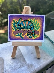 CUSTOM Aceo original acrylic pet painting READ DESCRIPTION