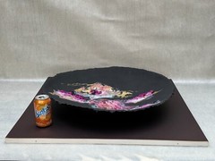 PAT PATRICIA LEA ABSTRACT PAINTING 3D COLLAGE MOUNTAIN LANDSCAPE KANSAS CITY MO