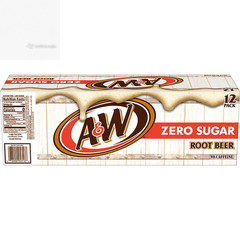 Zero Sugar Root Beer Soda, 12 Fl Oz Cans, 12 Count