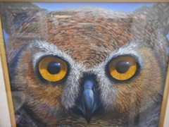 Charles Lynn Bragg – Owl Unique Original Acrylic Painting Signed Framed